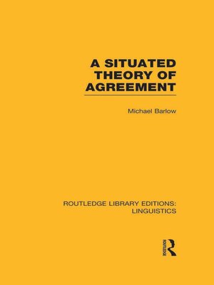 cover image of A Situated Theory of Agreement